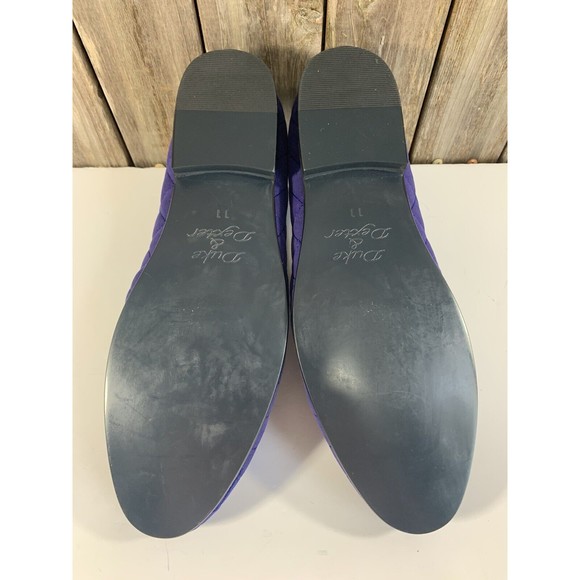 DUKE & DEXTER MEN’S BRUSHED VELVET QUILTED LOAFER BLUE SHOE SIZE 12 US/ 11 UK - Picture 7 of 9